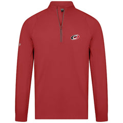 Carolina Hurricanes Levelwear Theory Insignia Core Quarter-Zip Pullover Top - Red - NHL