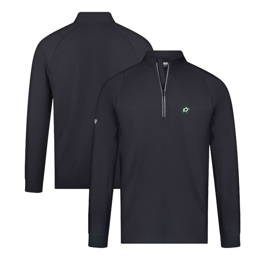 Dallas Stars Levelwear Theory Insignia Core Quarter-Zip Pullover Top - Black - NHL