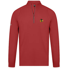 Chicago Blackhawks Levelwear Theory Insignia Core Quarter-Zip Pullover Top - Red - NHL