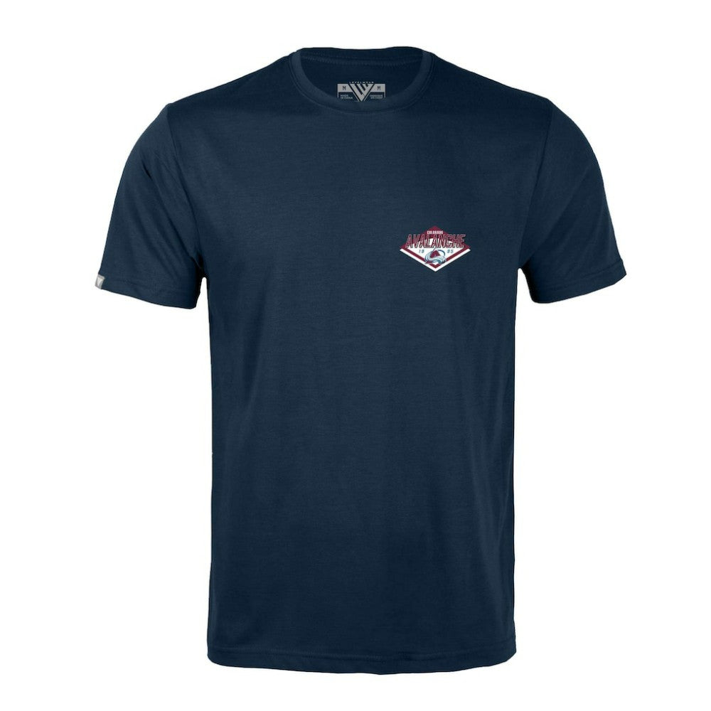 Colorado Avalanche Levelwear Richmond Club Patch 2.0 T-Shirt - Navy - NHL