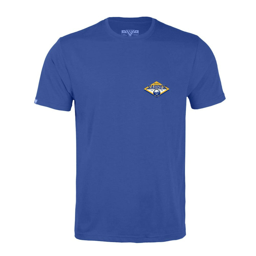 Buffalo Sabres Levelwear Richmond Club Patch 2.0 T-Shirt - Royal - NHL