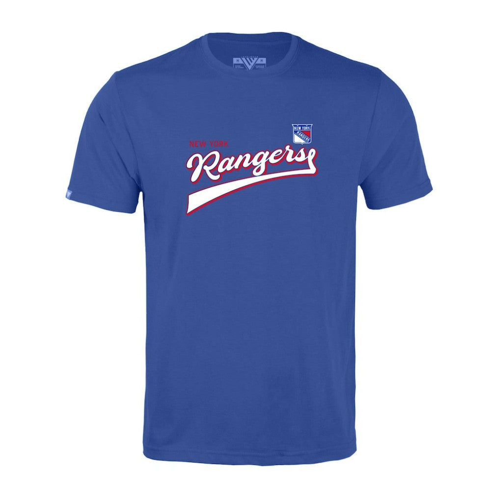 New York Rangers Levelwear Richmond Retro Script T-Shirt - Blue - NHL