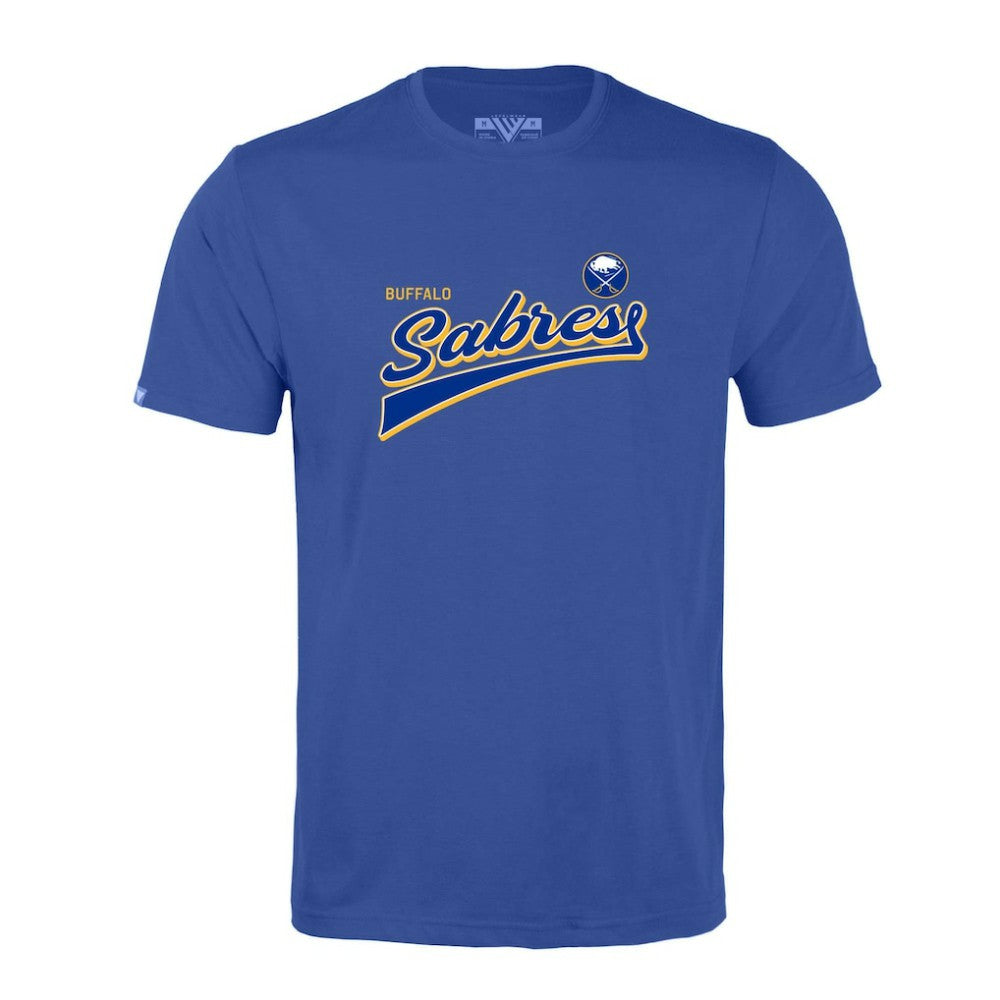 Buffalo Sabres Levelwear Richmond Retro Script T-Shirt - Royal - NHL