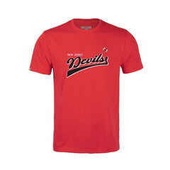 New Jersey Devils Levelwear Youth Little Richmond Retro Script T-Shirt - Red - NHL