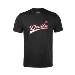 New Jersey Devils Levelwear Youth Little Richmond Retro Script T-Shirt - Black - NHL