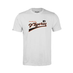 Philadelphia Flyers Levelwear Youth Little Richmond Retro Script T-Shirt - White - NHL