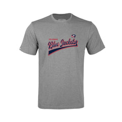 Columbus Blue Jackets Levelwear Youth Little Richmond Retro Script T-Shirt - Heather Gray - NHL