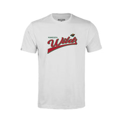 Minnesota Wild Levelwear Youth Little Richmond Retro Script T-Shirt - White - NHL