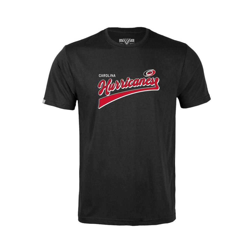 Carolina Hurricanes Levelwear Youth Little Richmond Retro Script T-Shirt - Black - NHL