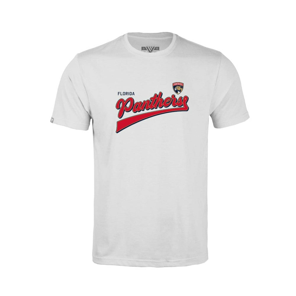 Florida Panthers Levelwear Youth Little Richmond Retro Script T-Shirt - White - NHL