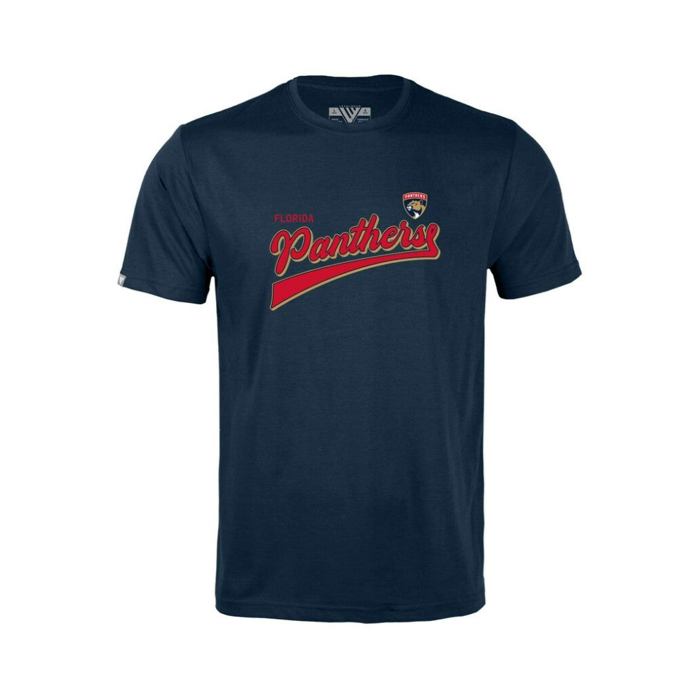 Florida Panthers Levelwear Youth Little Richmond Retro Script T-Shirt - Navy - NHL