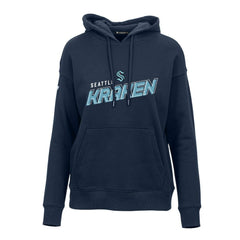 Seattle Kraken Levelwear Women's Adorn Premier 2.0 Fleece Pullover Hoodie - Deep Sea Blue - NHL