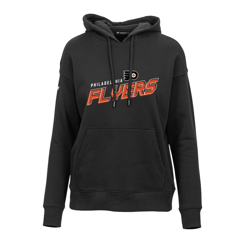 Philadelphia Flyers Levelwear Women's Adorn Premier 2.0 Fleece Pullover Hoodie - Black - NHL