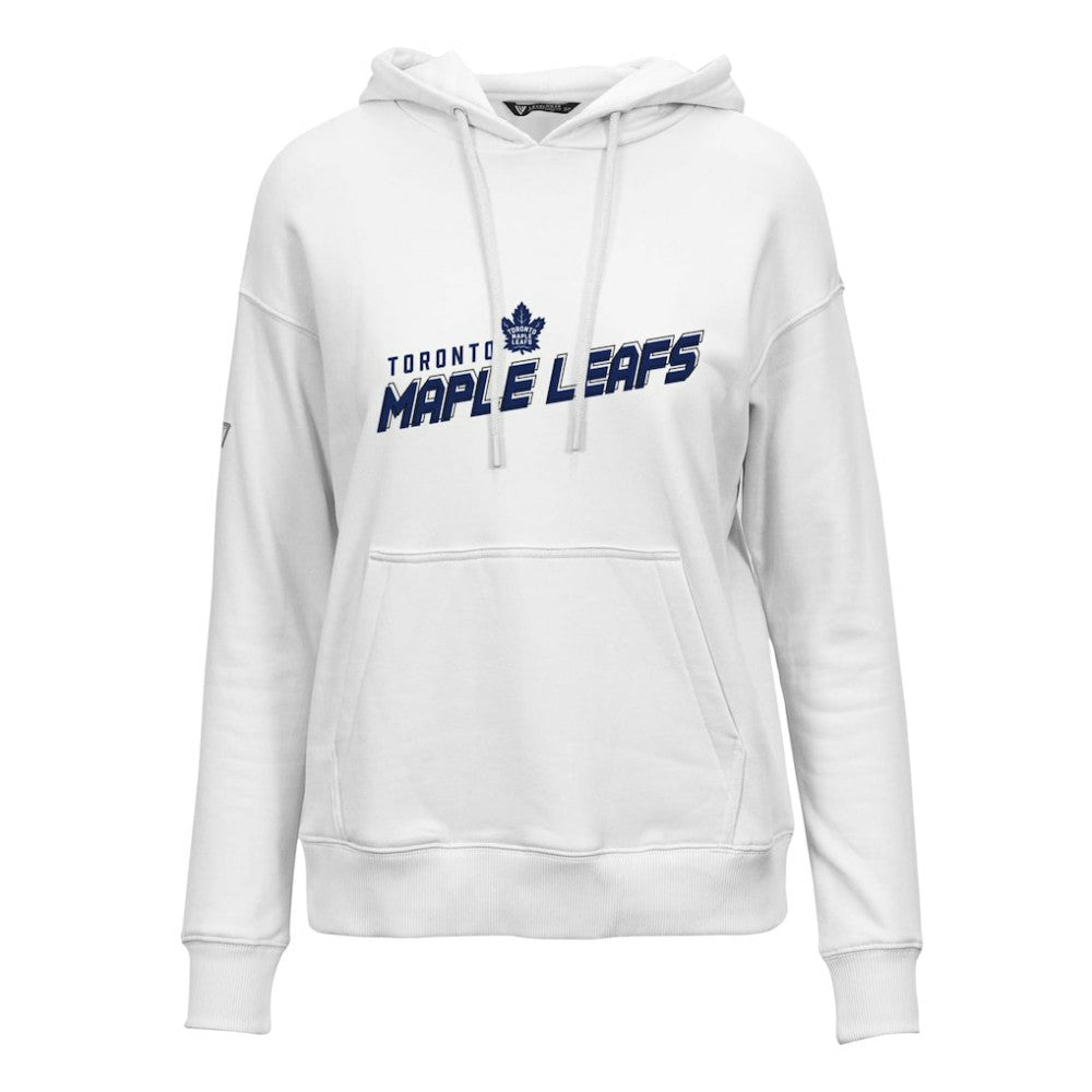 Toronto Maple Leafs Levelwear Women's Adorn Premier 2.0 Fleece Pullover Hoodie - White - NHL
