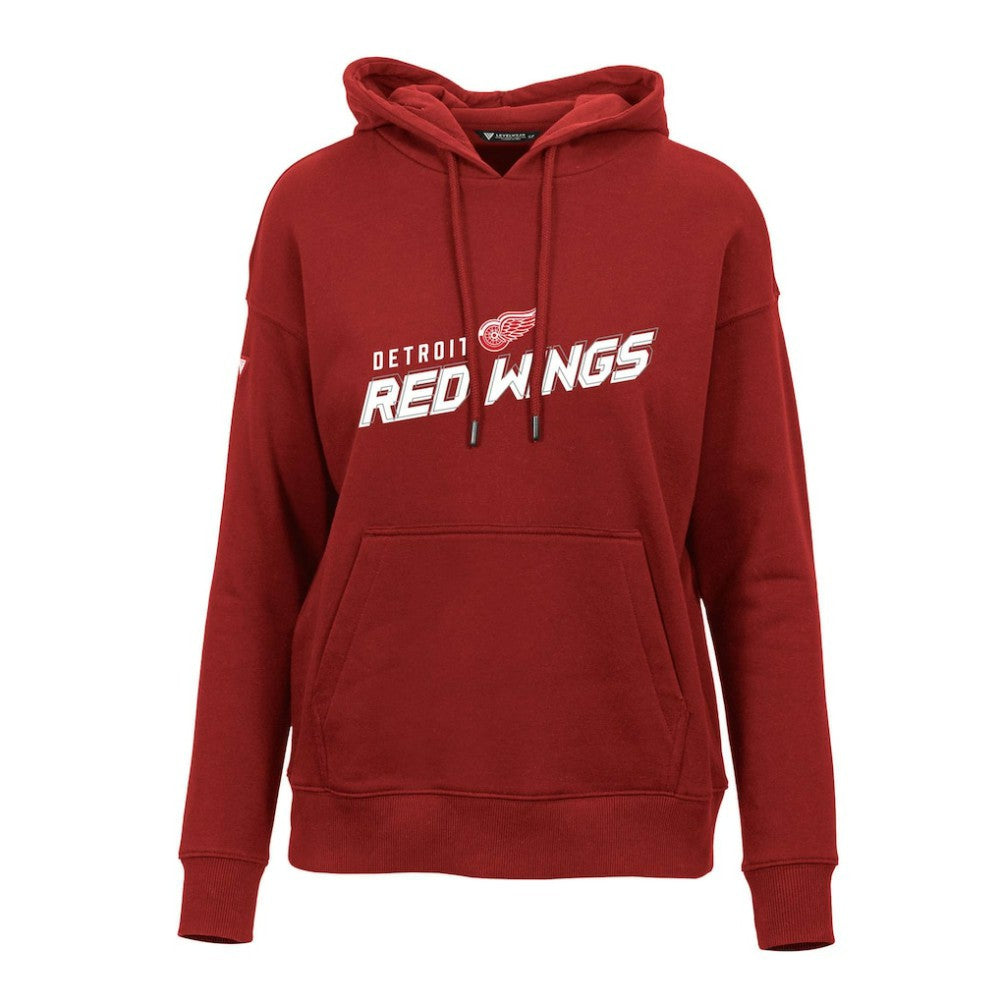 Detroit Red Wings Levelwear Women's Adorn Premier 2.0 Fleece Pullover Hoodie - Red - NHL