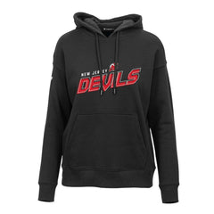 New Jersey Devils Levelwear Women's Adorn Premier 2.0 Fleece Pullover Hoodie - Black - NHL