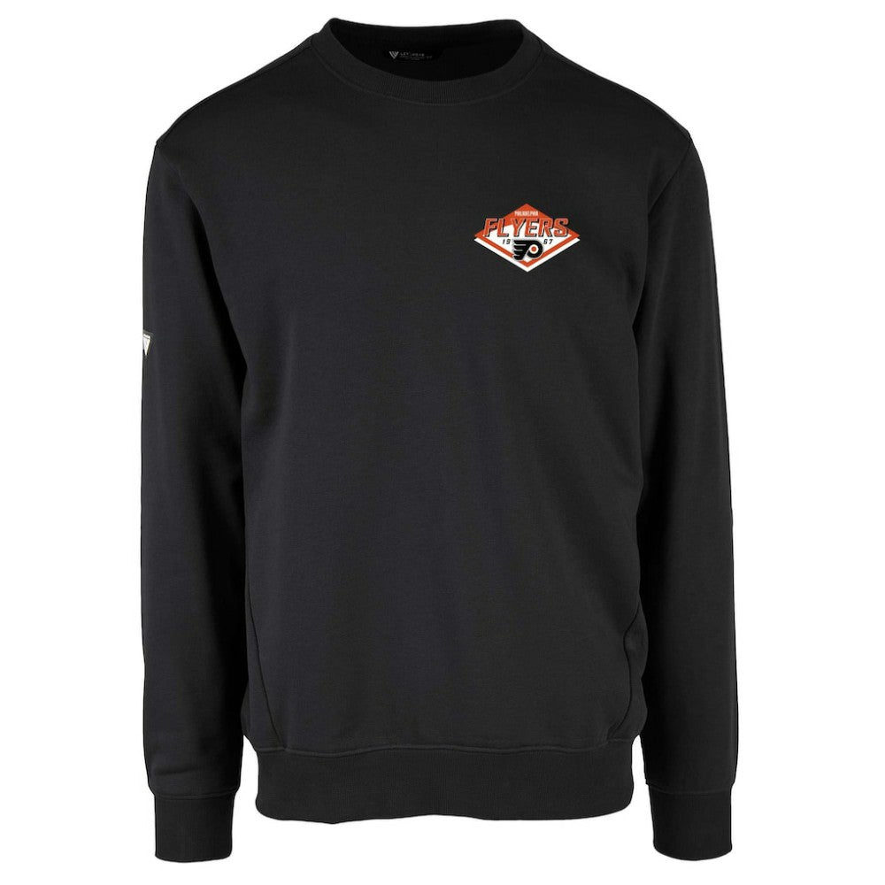 Philadelphia Flyers Levelwear Zane Club Patch 2.0 Pullover Sweatshirt - Black - NHL