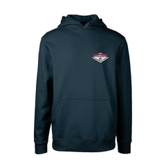 Colorado Avalanche Levelwear Youth Podium Club Patch 2.0 Fleece Pullover Hoodie - Navy - NHL