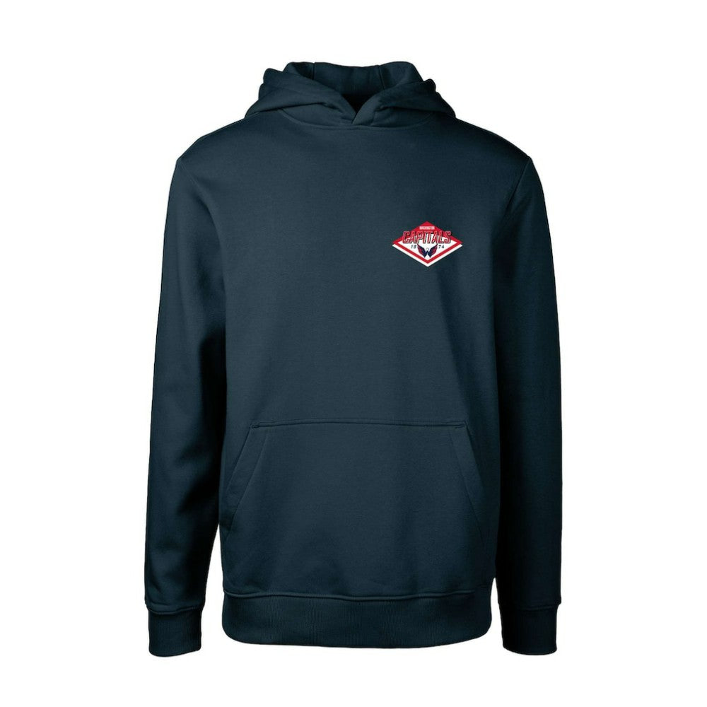 Washington Capitals Levelwear Youth Podium Club Patch 2.0 Fleece Pullover Hoodie - Navy - NHL