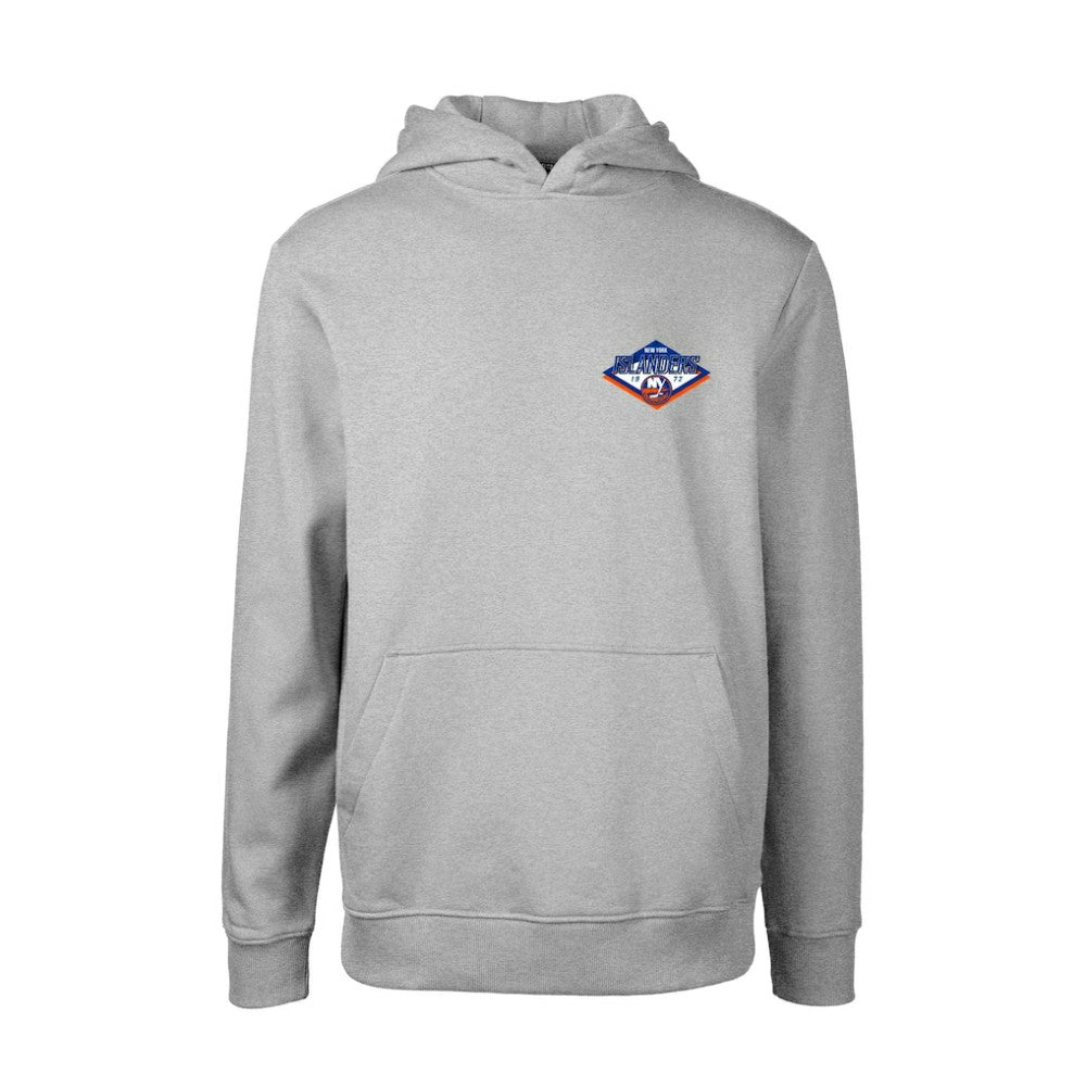 New York Islanders Levelwear Youth Podium Club Patch 2.0 Fleece Pullover Hoodie - Gray - NHL
