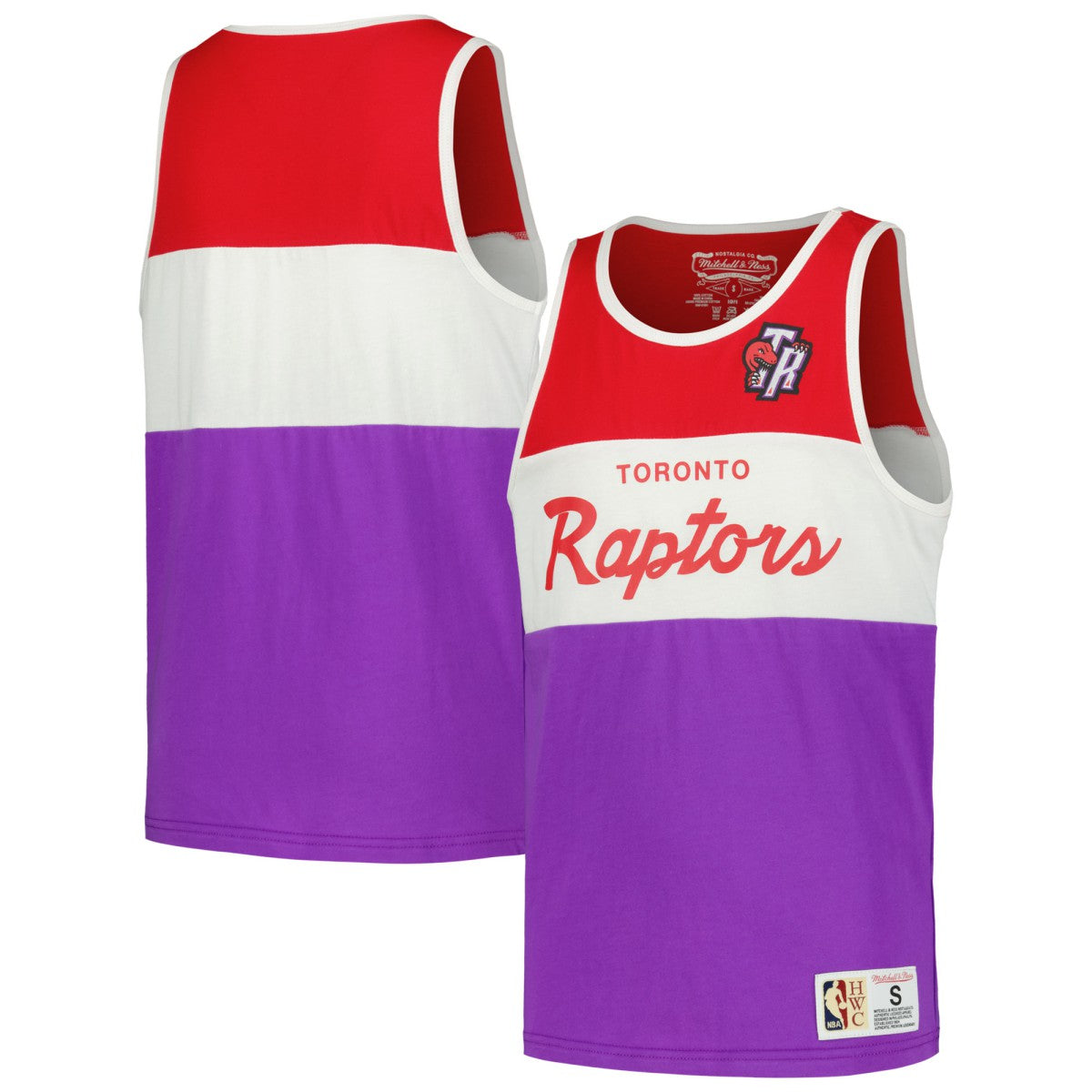 Toronto Raptors Youth Hardwood Classics Special Script Tank Top Purple - NBA