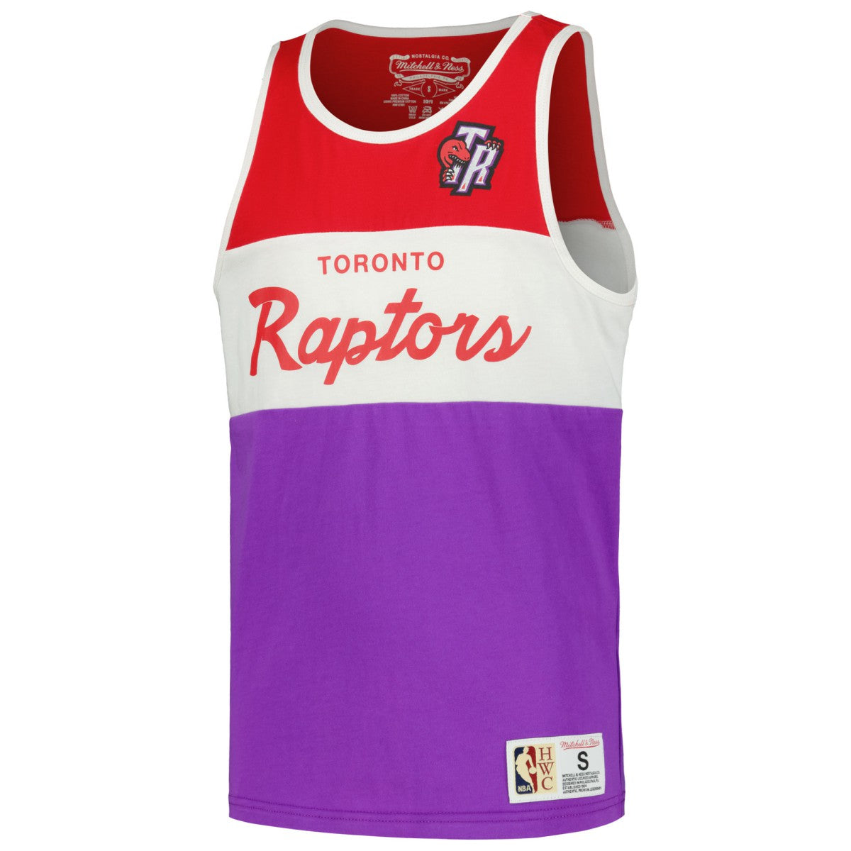 Toronto Raptors Youth Hardwood Classics Special Script Tank Top Purple - NBA