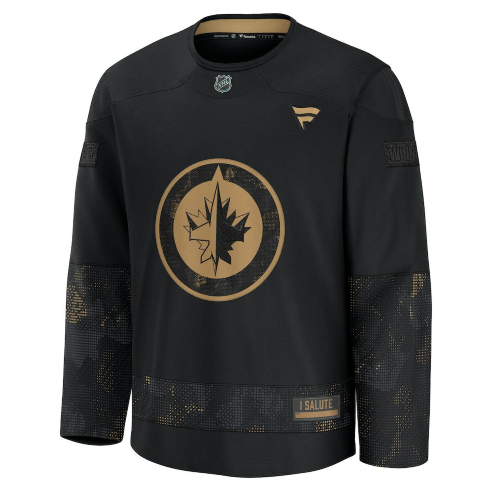 Winnipeg Jets Fanatics 2024 Military Appreciation Practice Jersey - Black - NHL