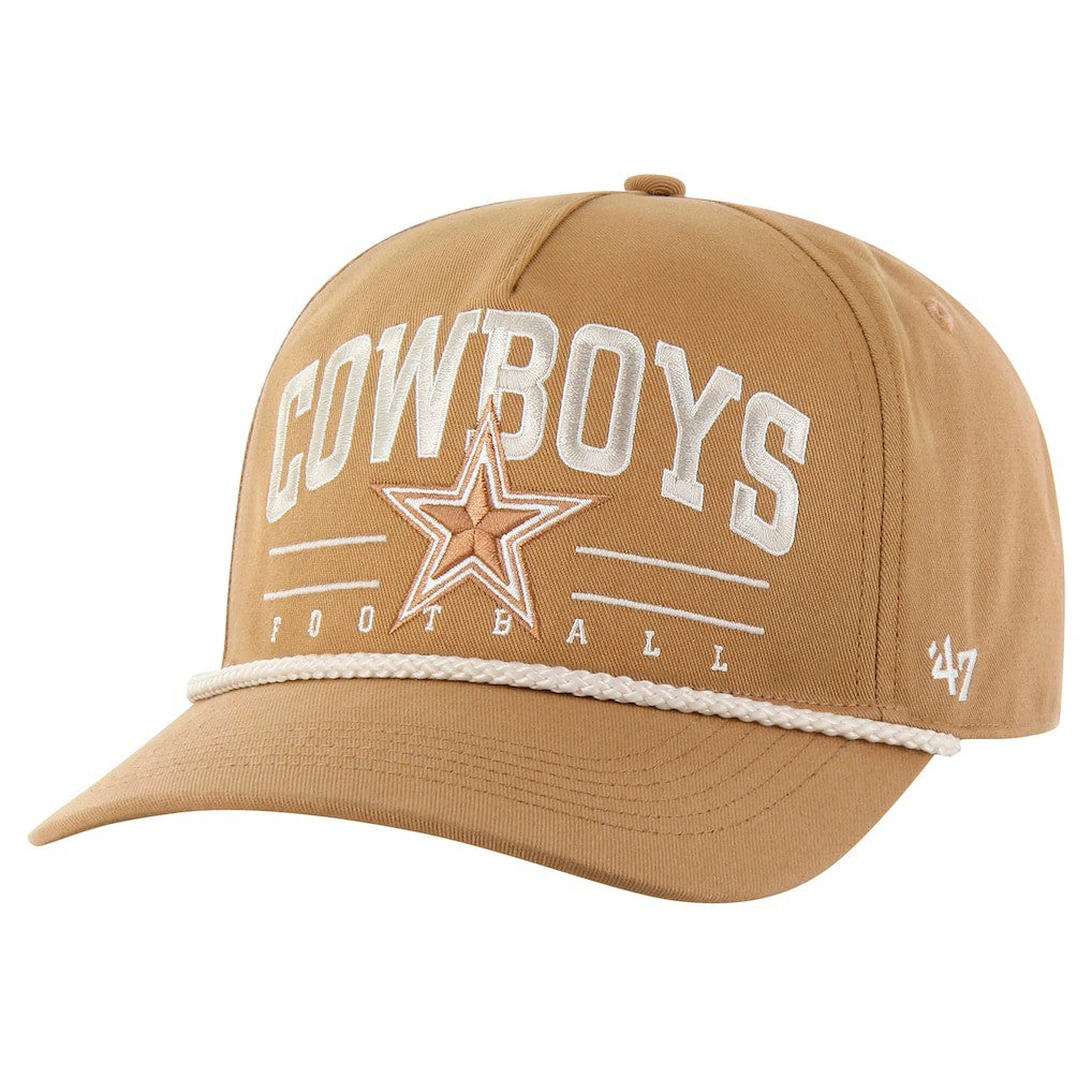 Dallas Cowboys '47 Roscoe Rope Hitch Adjustable Hat Tan | 47 brand