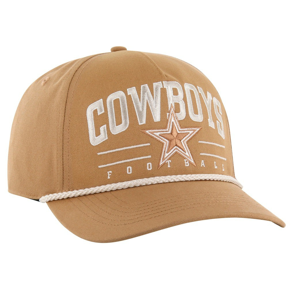 Dallas Cowboys '47 Roscoe Rope Hitch Adjustable Hat Tan | 47 brand