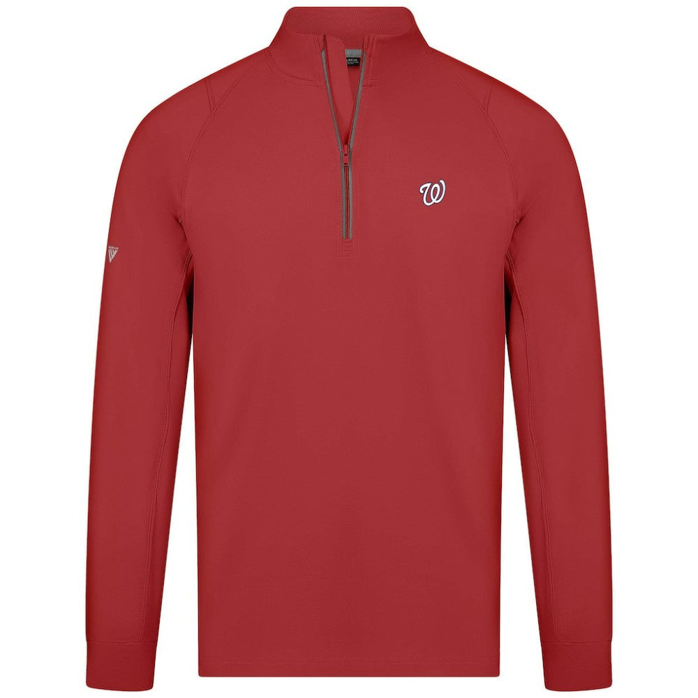 Washington Nationals Levelwear Theory Insignia Quarter-Zip Pullover - MLB