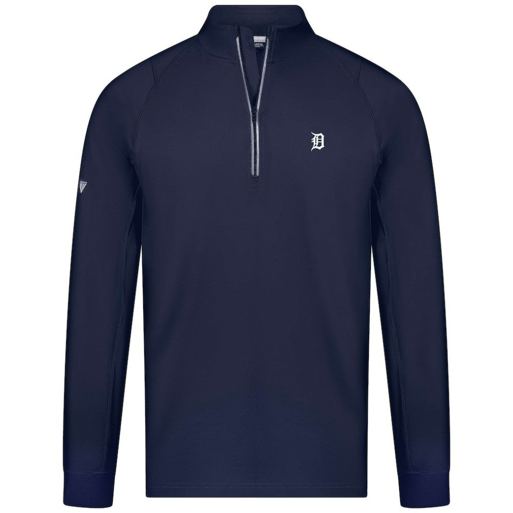 Detroit Tigers Levelwear Theory Insignia Quarter-Zip Pullover - MLB