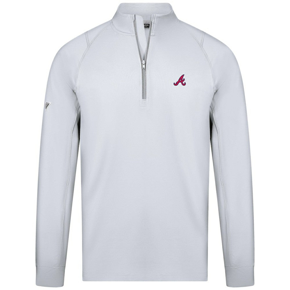 Atlanta Braves Levelwear Theory Insignia Quarter-Zip Pullover - MLB