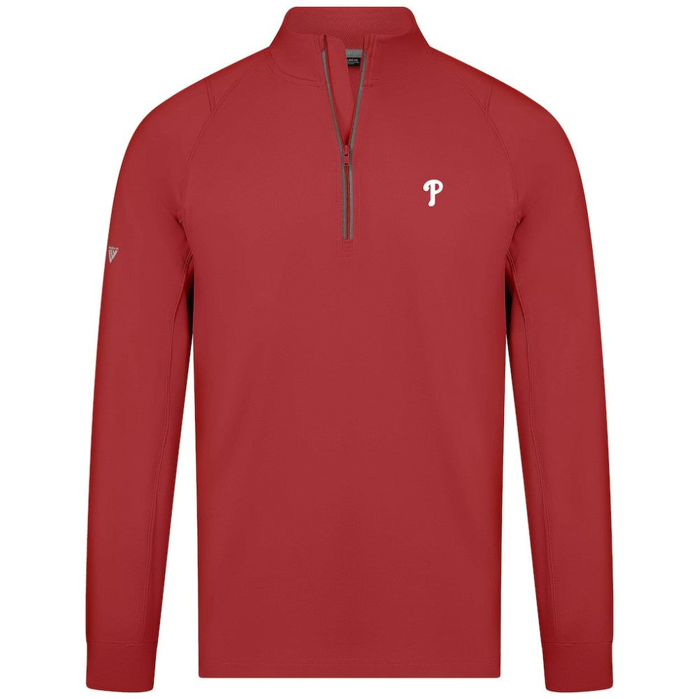 Philadelphia Phillies Levelwear Theory Insignia Quarter-Zip Pullover - MLB