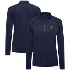 Milwaukee Brewers Levelwear Women's Kinetic Insignia Quarter-Zip Pullover - MLB