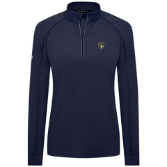 Milwaukee Brewers Levelwear Women's Kinetic Insignia Quarter-Zip Pullover - MLB