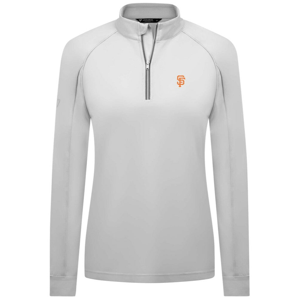 San Francisco Giants Levelwear Women's Kinetic Insignia Quarter-Zip Pullover - MLB