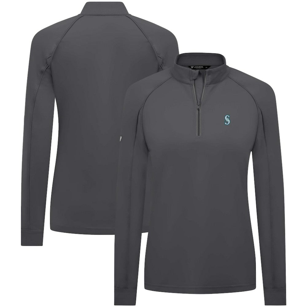 Seattle Mariners Levelwear Women's Kinetic Insignia Quarter-Zip Pullover - MLB
