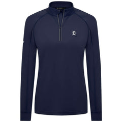 Detroit Tigers Levelwear Women's Kinetic Insignia Quarter-Zip Pullover - MLB