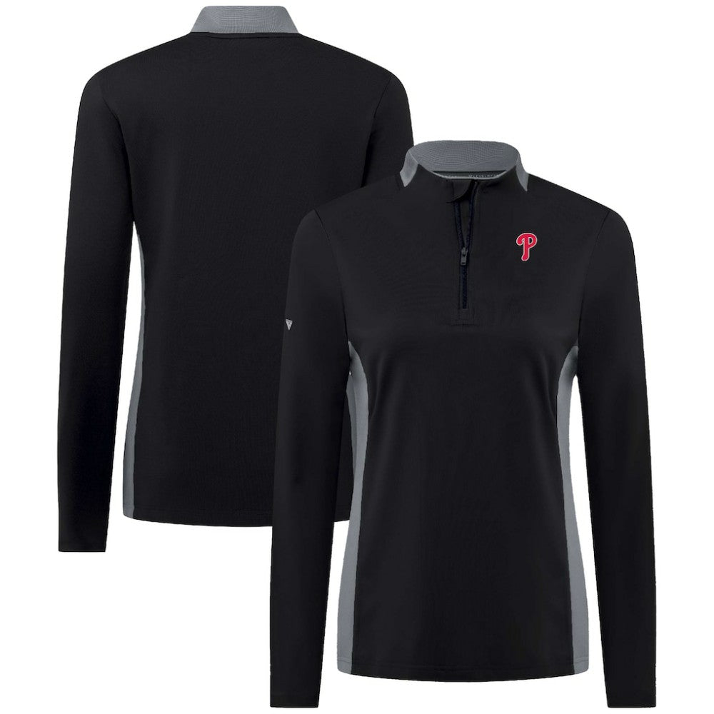 Philadelphia Phillies Levelwear Women's Moxie Insignia Quarter-Zip Pullover - MLB
