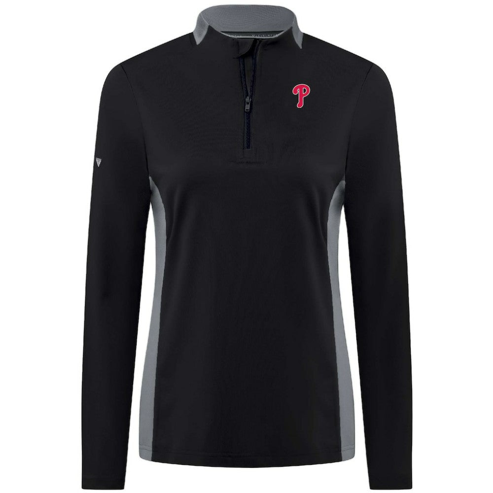 Philadelphia Phillies Levelwear Women's Moxie Insignia Quarter-Zip Pullover - MLB