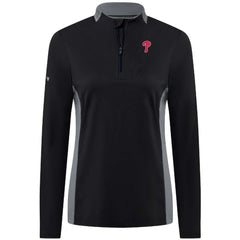 Philadelphia Phillies Levelwear Women's Moxie Insignia Quarter-Zip Pullover - MLB