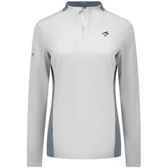 Toronto Blue Jays Levelwear Women's Moxie Insignia Quarter-Zip Pullover - MLB