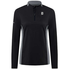 Detroit Tigers Levelwear Women's Moxie Insignia Quarter-Zip Pullover - MLB