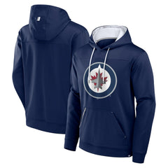 Winnipeg Jets Fanatics Defender Pullover Hoodie - Navy - NHL