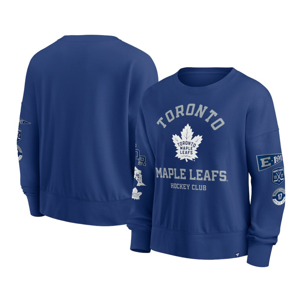 Toronto Maple Leafs Fanatics Women's Go Team Pullover Sweatshirt - Blue - NHL
