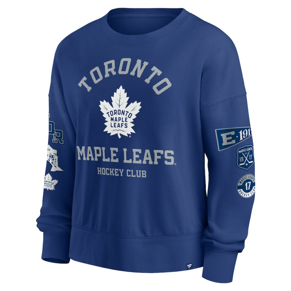 Toronto Maple Leafs Fanatics Women's Go Team Pullover Sweatshirt - Blue - NHL