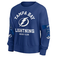 Tampa Bay Lightning Fanatics Women's Go Team Pullover Sweatshirt - Blue - NHL