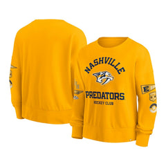 Nashville Predators Fanatics Women's Go Team Pullover Sweatshirt - Gold - NHL