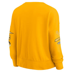 Nashville Predators Fanatics Women's Go Team Pullover Sweatshirt - Gold - NHL