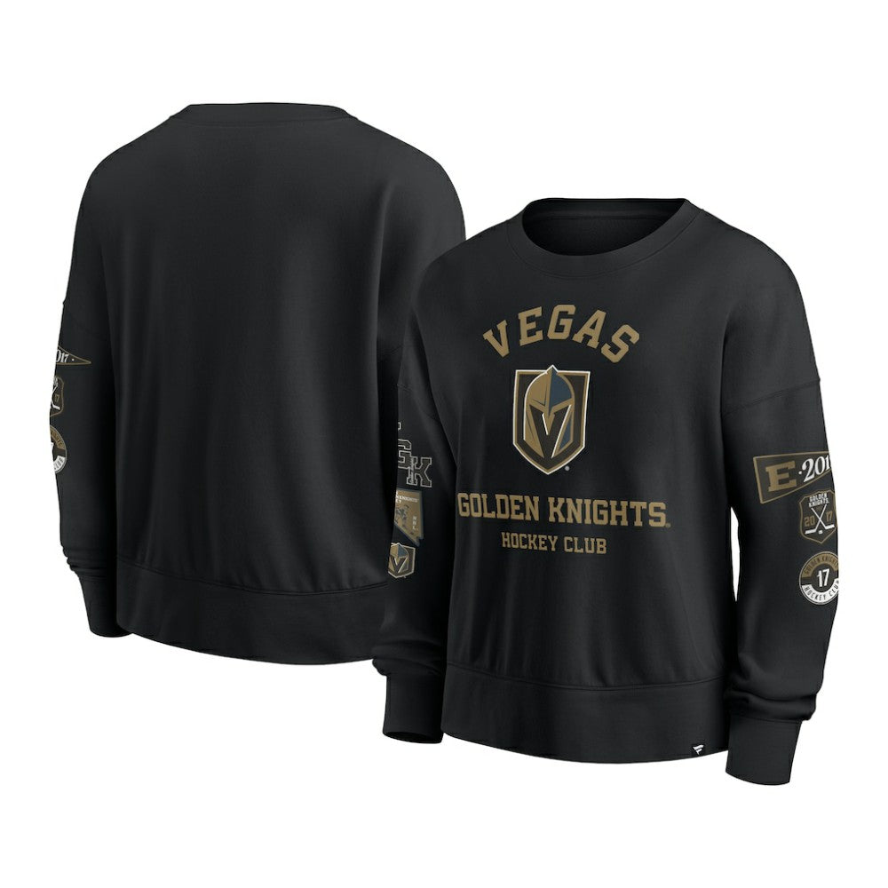 Vegas Golden Knights Fanatics Women's Go Team Pullover Sweatshirt - Black - NHL